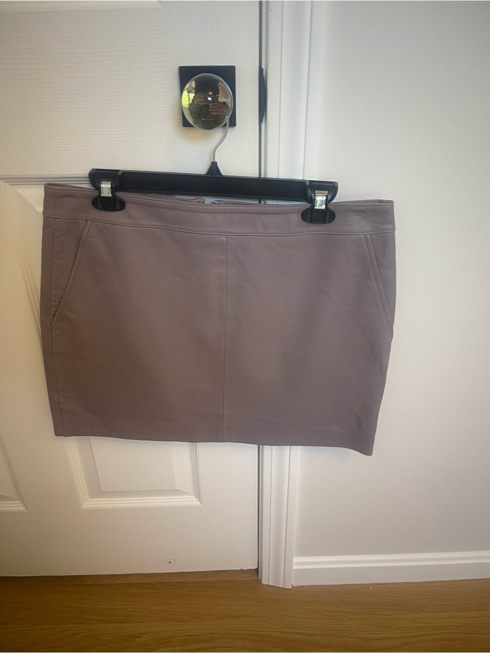 Leith Mauve-Taupe Mini Skirt